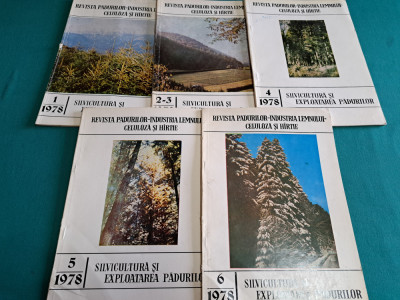 LOT 5 REVISTA PĂDURILOR / NR.1,2-3, 4, 5, 6 *1978 * foto