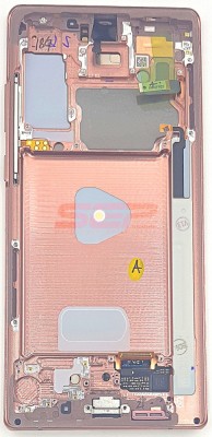 LCD+Touchscreen cu Rama Samsung Galaxy Note 20 / N980 MYSTIC BRONZE Original Service Pack foto