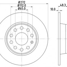 Disc frana VW JETTA IV (162, 163) (2010 - 2016) KRIEGER 0950004040