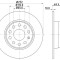 Disc frana AUDI A3 Cabriolet (8P7) (2008 - 2013) KRIEGER 0950004040