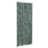 Cumpara ieftin Perdea pentru insecte, verde si alb, 100x200 cm, chenille