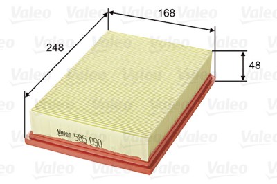 VALEO 585090 Filtru aer foto