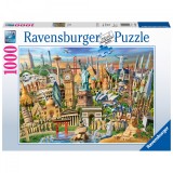 Cumpara ieftin PUZZLE OBIECTIVE TURISTICE, 1000 PIESE, Ravensburger