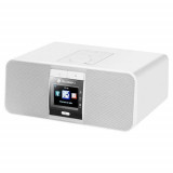 Internet radio GoGEN IR 167 BTB, 2 x 7 W, LCD, Bluetooth, WiFi, tuner digital FM, telecomanda, alb