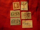 Set 6 Timbre Grecia 1946-1951 supratipar Ajutor pt tuberculoza, stampilat