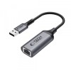 Placa Retea Tech-Protect Ultraboost, RJ45, USB 3.0, Negru