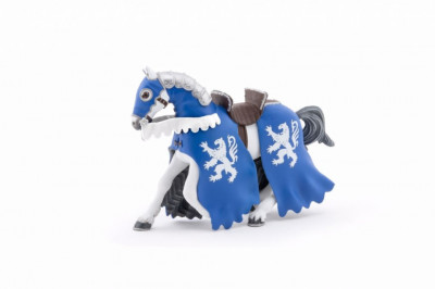Papo figurina cal cu armura albastra foto
