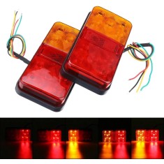 Set 2 Stopuri LED Remorcă 12V cu Reflector IP65 148 mm