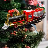 Tren de Craciun - muzical, luminos - functioneaza cu baterie - BEWELLO Best CarHome