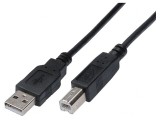 Cablu USB 2.0 A-B Nichelat 3m Negru