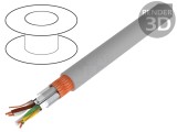 Cablu PVC gri 2x2x0,34mm2 250V auto-stingere