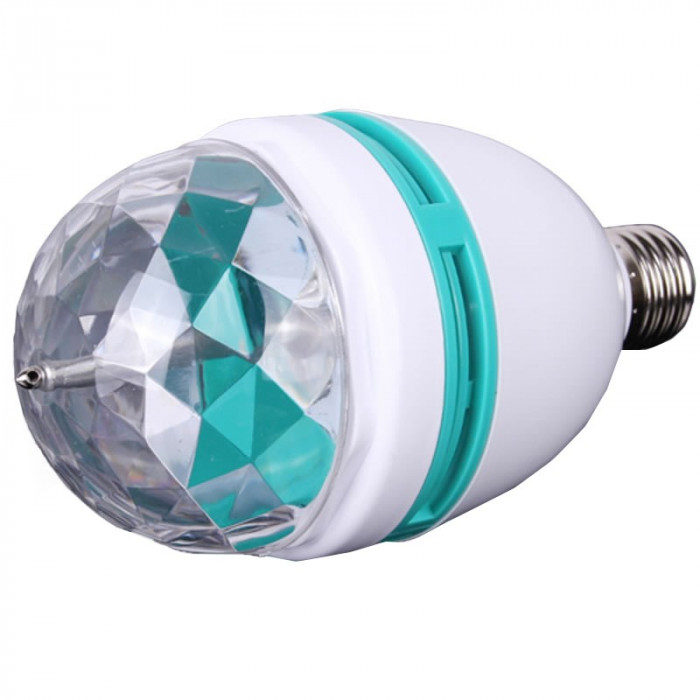 Bec rotativ colorat in 3 culori, 3 W, LED