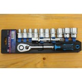 Set Chei Tubulare 1/2, 12 Piese, 10-24mm, Clichet 60 Dinți &ndash; Durable and Efficient