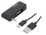 Receiver Bluetooth Negru USB-C Jack 3.5mm Dual Bluetooth 5.1