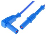 Cablu de măsurare 20A, 1m, 1kV, cu izolaţie, albastru - ELECTRO-PJP