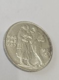 Cehoslovacia, 25 coroane-1955, argint, 16g