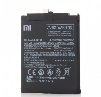 Acumulator Xiaomi Redmi 5A, BN34, OEM foto