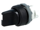 Comutator Rotativ 22mm 3 Poziții Negru