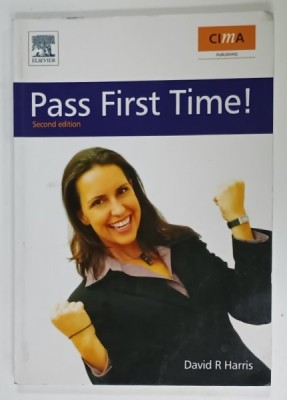 CIMA , PASS FIRST TIME ! by DAVID R. HARRIS , illustrated by SULLY , 2009 foto
