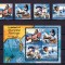 ✅(S19) Gibraltar 1999 ,&quot; Istoria navigatiei maritime &quot;, serie Michel 871/874 + block 35 ,nominal &pound;3.94 , MNH