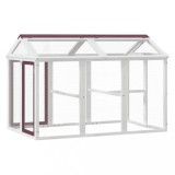 Cumpara ieftin Cusca pentru miscare cafeniu 141x94x104 cm lemn masiv de pin