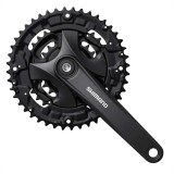Angrenaj Pedalier Shimano Altus Mt101 - 3&times;9, 40x30x22T, Brat 175 mm, Negru Ultimate FactoryBikes