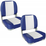 Set 2 scaune vapor Magelan 490 x 400 x 390 mm albastru/alb [pro.tec] HausGarden Leisure, [pro.tec]