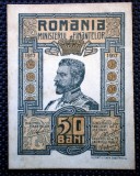 20 ROMANIA WWI MF 50 BANI 1917 AUNC/UNC