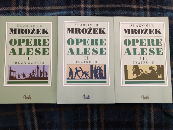 Slawomir Mrozek-Opere alese, 3 volume, Ed. Curtea veche, noi