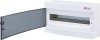 Tablou electric pe tencuiala (aplicat) 18 module ETI, usa transparenta