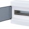 Tablou electric pe tencuiala (aplicat) 18 module ETI, usa transparenta