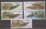 A12 S5 3 - Timbre foarte vechi - Cambogia - pesti exotici, Fauna, Stampilat