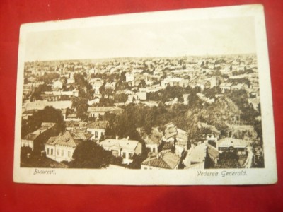 Ilustrata Bucuresti - Vedere Generala inc.sec.XX foto