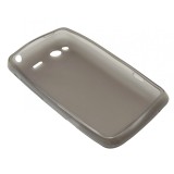 Husa silicon fumurie (cu spate mat) pentru HTC Salsa G15
