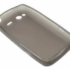 Husa silicon fumurie (cu spate mat) pentru HTC Salsa G15