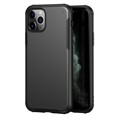 Husa Plastic - TPU OEM Antisoc pentru Apple iPhone 11 Pro, Solid Edge, Neagra foto