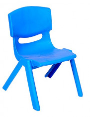 Scaun FIORE pentru copii din masa plastica culoare albastra Raki foto