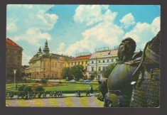 CPIB 23618 CARTE POSTALA - CLUJ. PIATA LIBERTATII, CIRCULATA, 1966, STAMPILE, TIMBRU