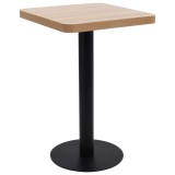 Cumpara ieftin Masa de bistro, maro deschis, 50 x 50 cm, MDF