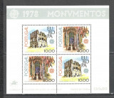 Portugalia.1978 EUROPA:Monumente-Bl. SP.34, Nestampilat