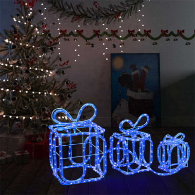 vidaXL Decorațiune Crăciun cutii de cadou 180 leduri interior/exterior foto
