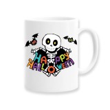 Cana alba personalizata &quot;Happy Halloween&quot;, INOVATIX&reg;️. 330ml