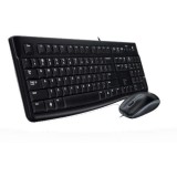 Kit Logitech Wired Desktop MK120, USB 2.0, layout US INTL, Negru