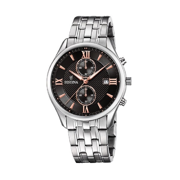 Ceas Barbati, Festina, Timeless Chronograph F6854/7 - Marime universala