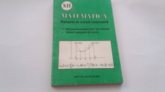 ELEMENTE DE ANALIZA MATEMATICA CLASA A XII A REZOLVAREA PROBLEMELOR DIN MANUAL