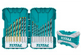 Total - Set Burghie Pentru Metal/Beton/Lemn 16 Buc