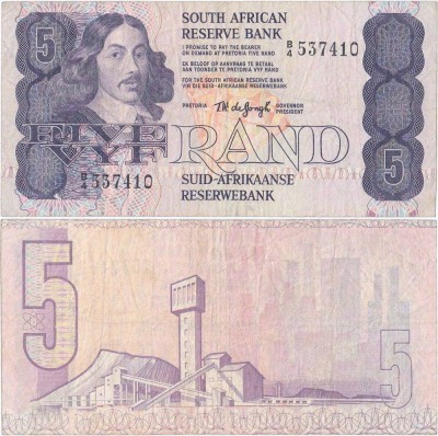 1978, 5 Rand (P-119a) - Africa de Sud foto