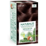 Vopsea de Par Vegana, fara Amoniac Saten Castaniu 4.4 Naturalis Neva 150ml