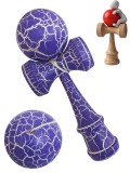 Cumpara ieftin Kendama Profesionala, Bila din lemn, Design artistic cu finisaj Crapatura + Sticker pentru Telefon, 109KD