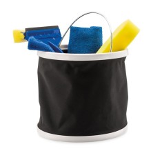 Set curatare auto, microfibra, Everestus, AA03, negru, saculet de calatorie inclus foto
